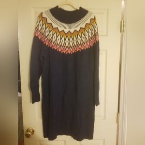Fair Isle Sweater Dress